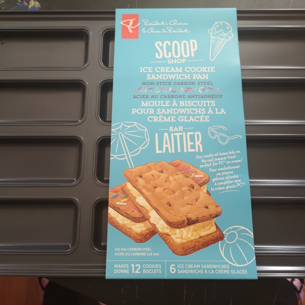 Presidents Choice Non-Stick Ice Cream Cookie Sandwich Pan - Black